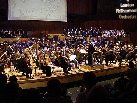 The London Philharmonic Orchestra Playing The Lord of The Rings Symphony © Henry Burrows via Flickr