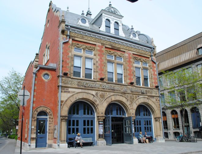Historic first fire hall in Old Montreal