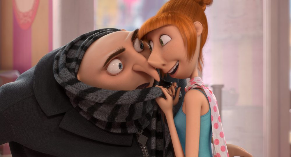 Lucy explains something to Gru. Image: Universal Pictures.