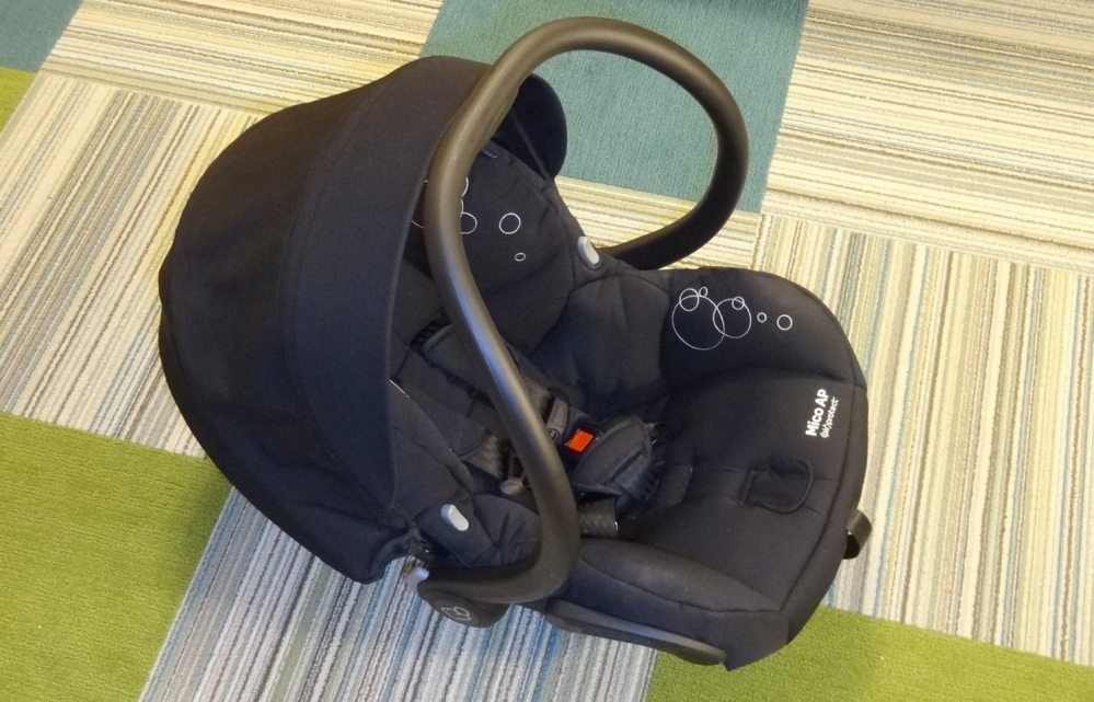 The Maxi-Cosi Mico AP infant seat.