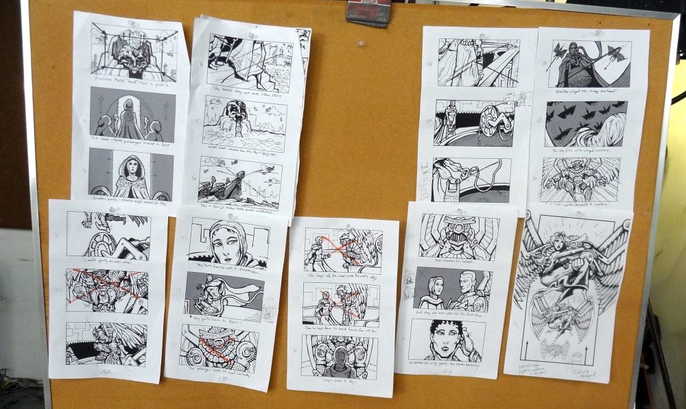 Monster of the Sky storyboard
