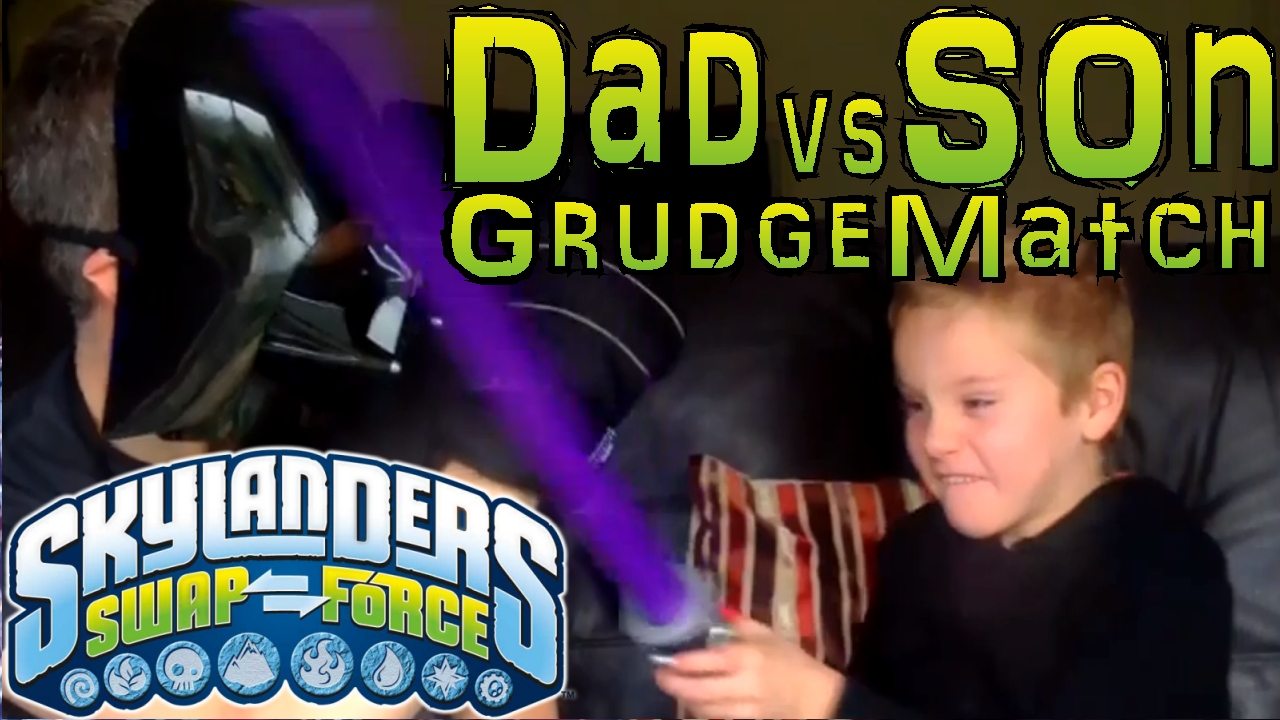 Dad and Son Skylanders Battle