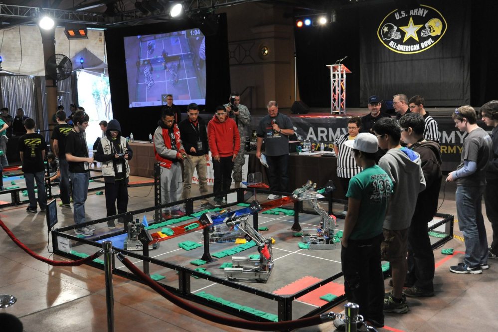 Photo from the 2013 VEX Robotics Competition at Sunset Station. Photo by: U.S. Army RDECOM