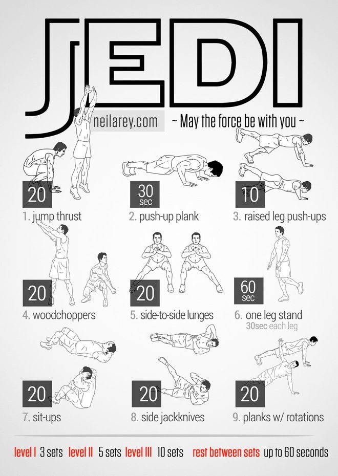 Neila Rey's Jedi Workout: 9 Bodyweight Exercises