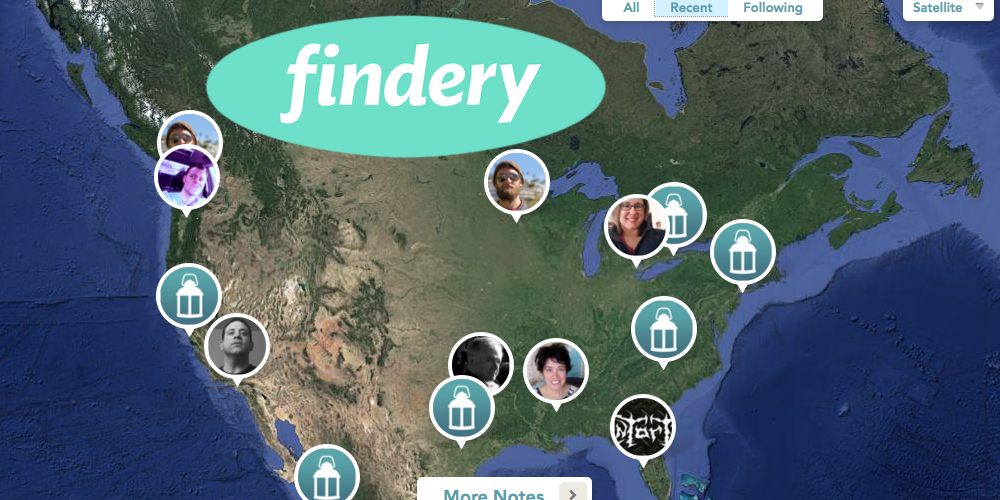 Findery: A social network for places.