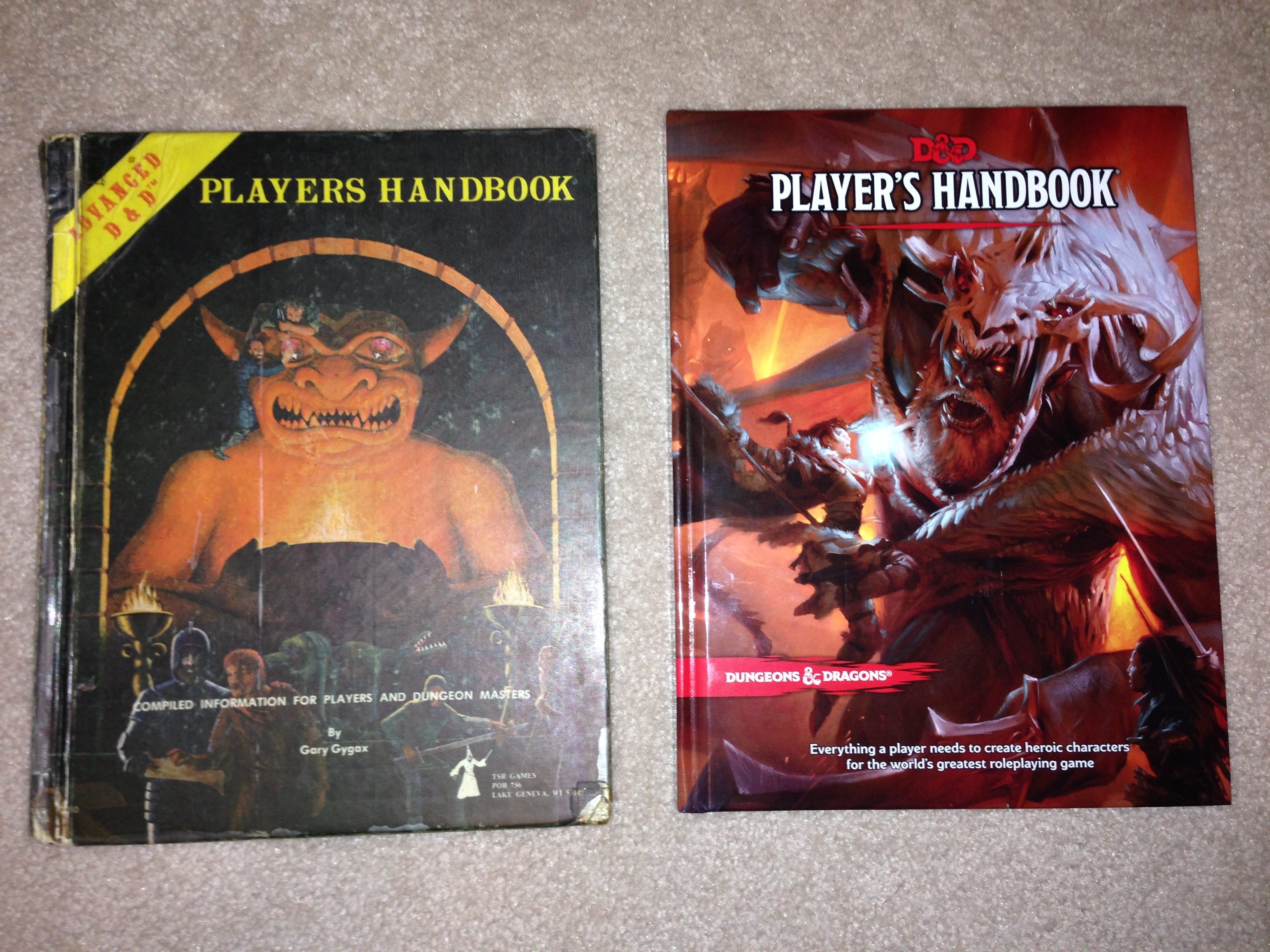 Dnd Player Handbook Pdf A Tale of Two Handbooks - 1978 AD&D and 2014 D&D - GeekDad