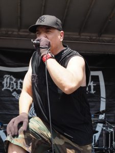 Ice-T singing in Dallas on Saturday. Photo by: Anton Olsen
