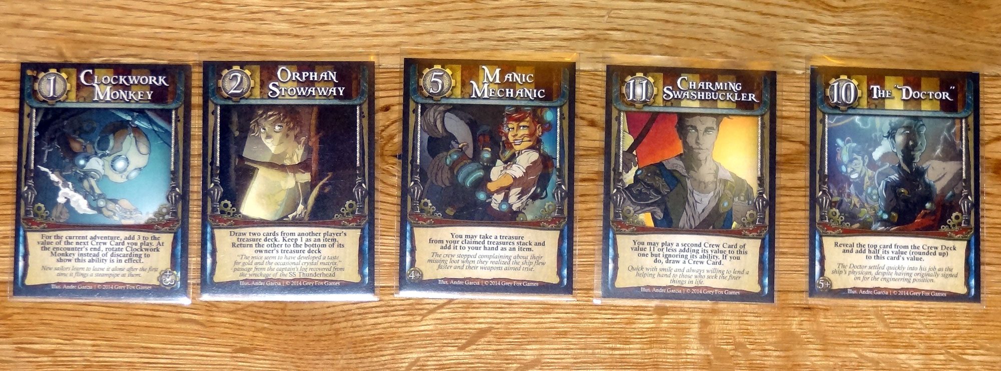 Captain's Wager crew cards