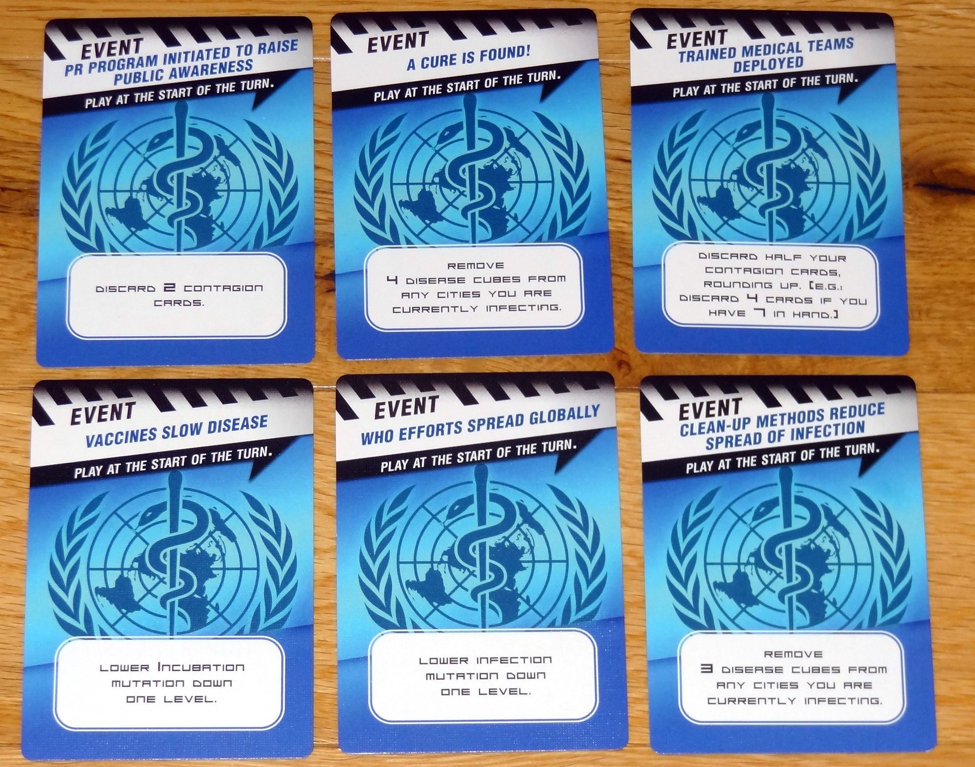 Pandemic Contagion WHO cards