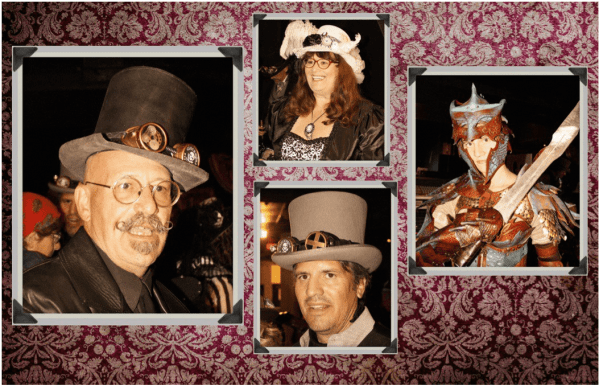Bonnie Black Donnie O'Irish, Viola Penelope O'Donnell, Doctor Robert Hatter, and Sonya Tyburn the Dragonslayer.