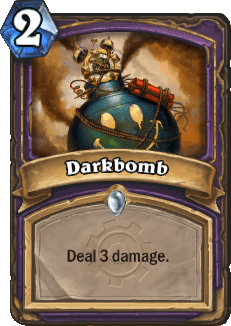 The card Darkbomb from Hearthstone.