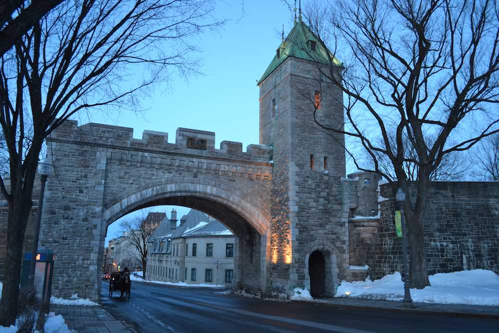 old fortifications in Quebec City