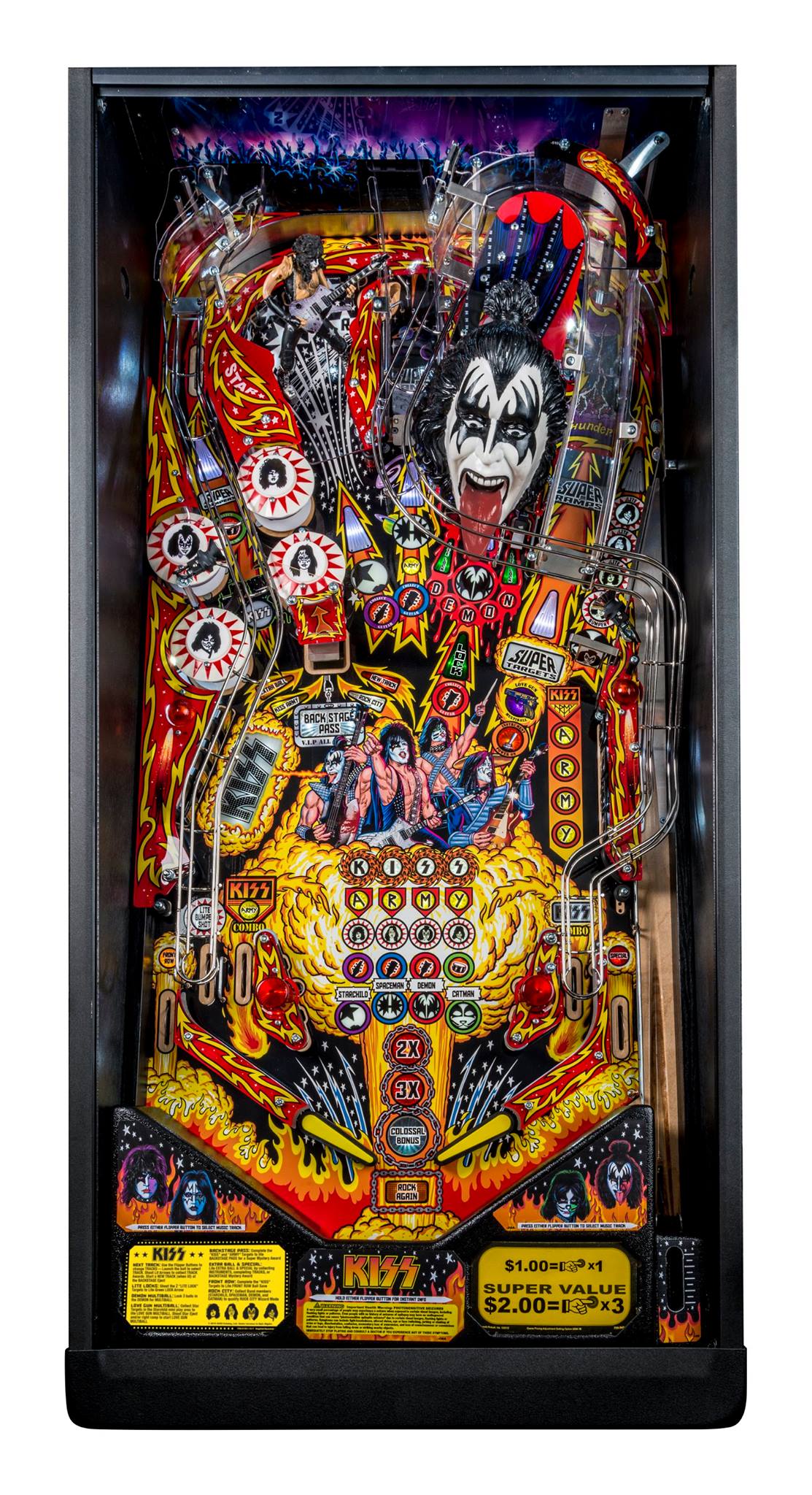 kiss tabletop pinball machine