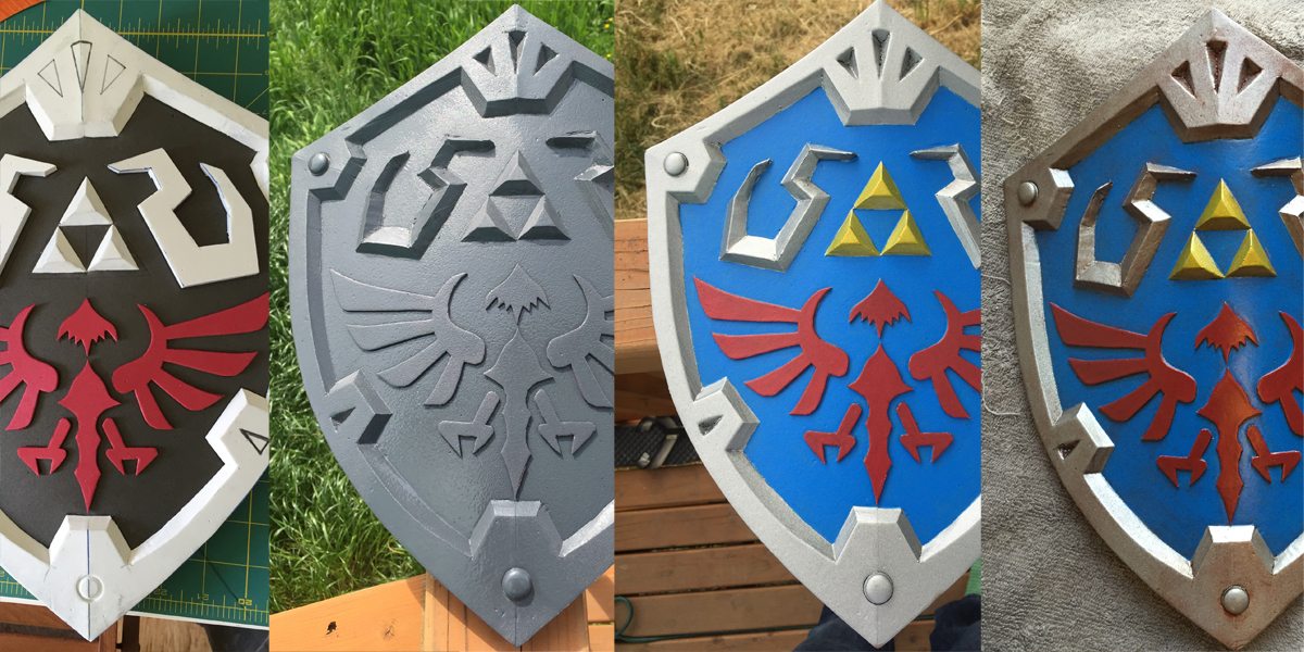 Link Shield the Legend of Zelda Cosplay Template 