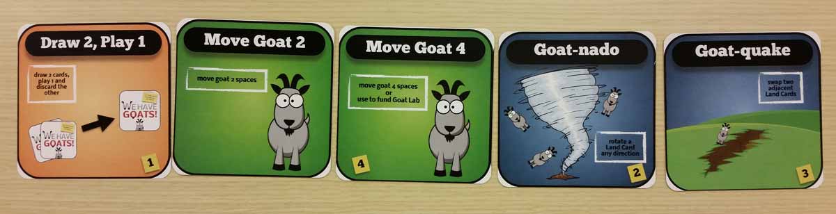Sample of some of the cards from 'We Have Goats'. Image by Rob Huddleston.