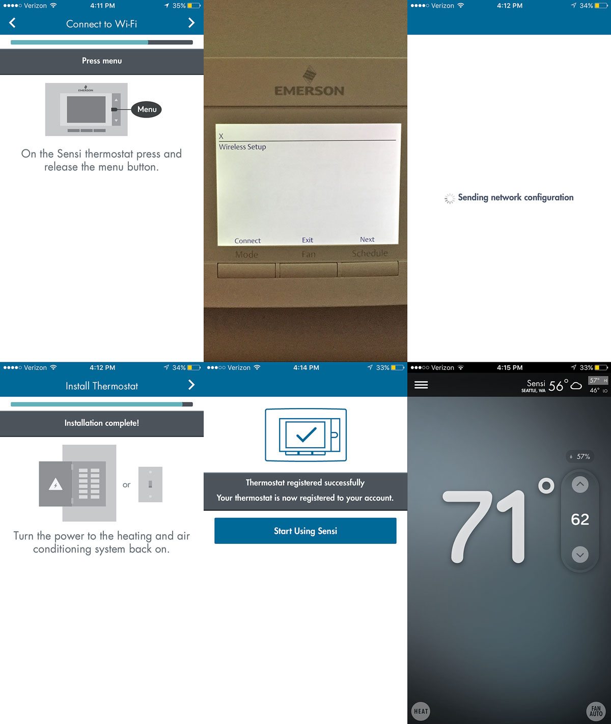 My Sensi Lite Smart Thermostat Installation: Flawless Victory! - GeekDad -  Medium