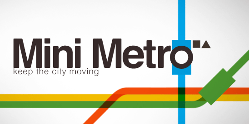 Mini Metro Logo showing a small portion of a stylized subway map.