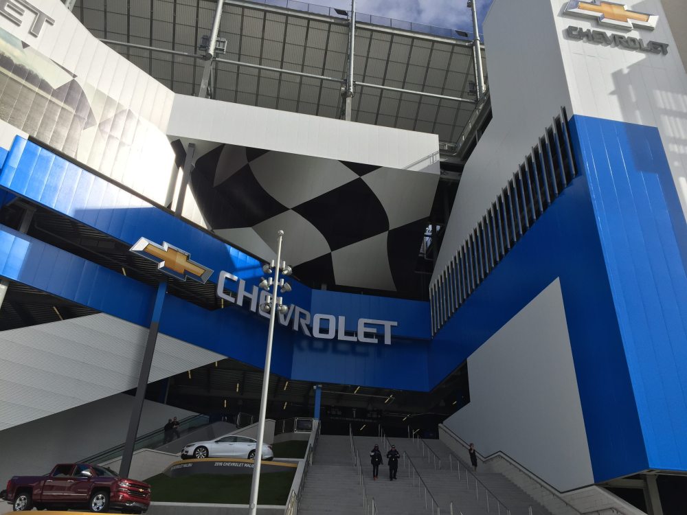 Chevrolet fan injector at the Daytona Motorsports Stadium, photo by Corrina Lawson