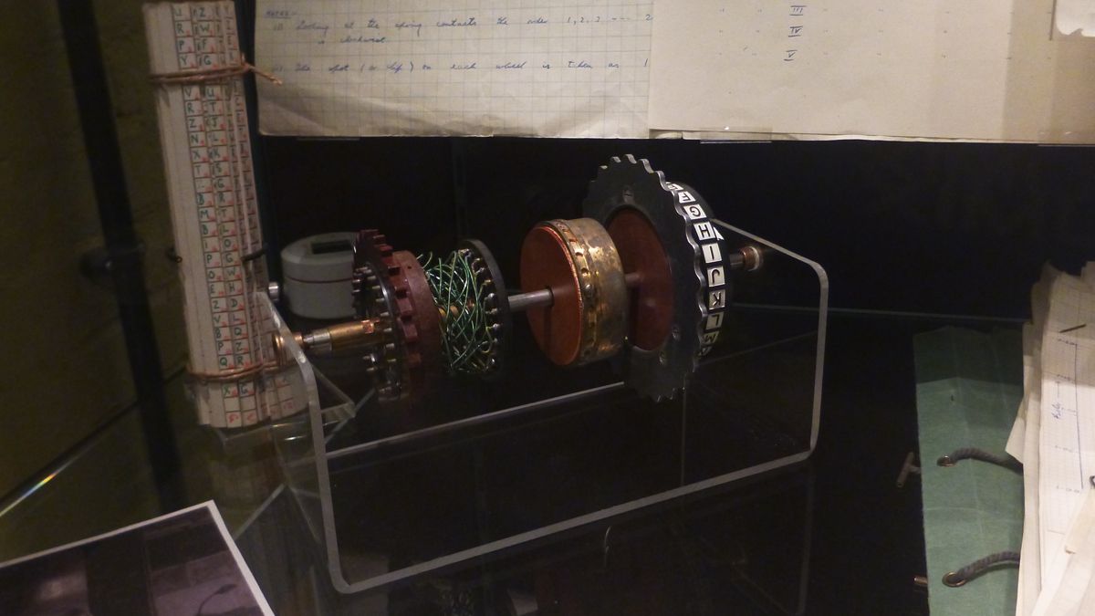 A roto from an Enigma machine.