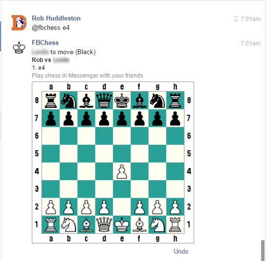 Making a move in Facebook Chess. Image by Rob Huddleston.