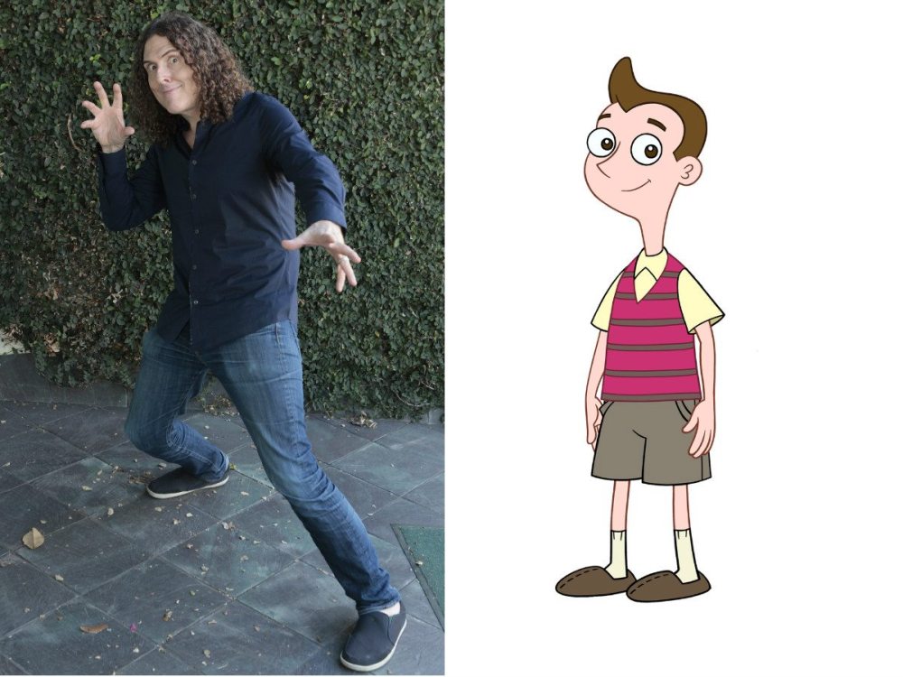 "Weird Al" Yankovic and Milo Murphy (I hope you can figure out which is which)