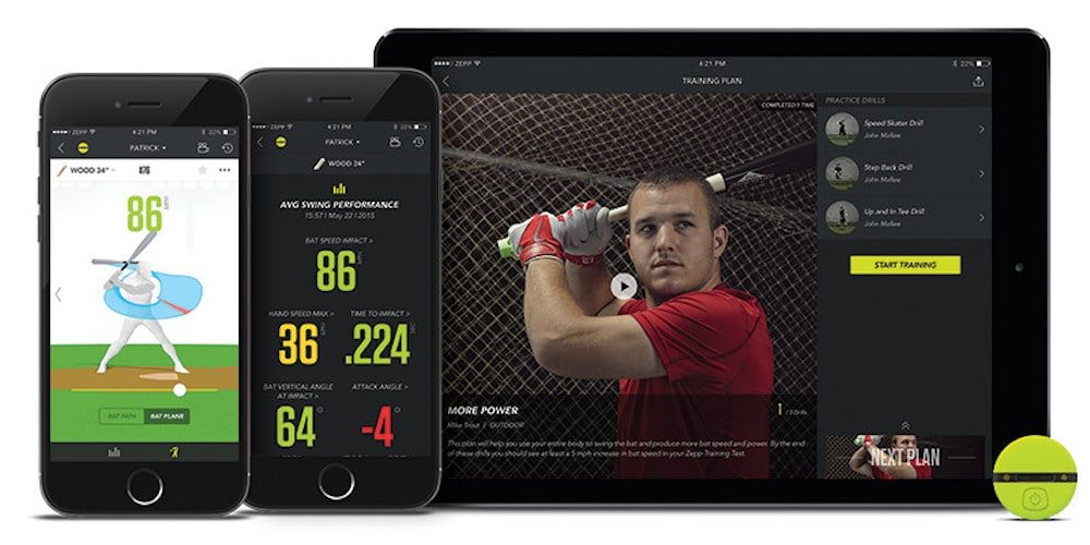 Zepp 2 Device and Baseball Smart Coach App