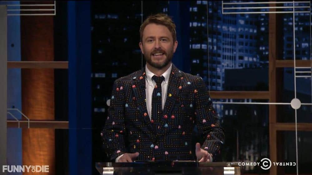 Chris Hardwick in a Pac-Man Suit