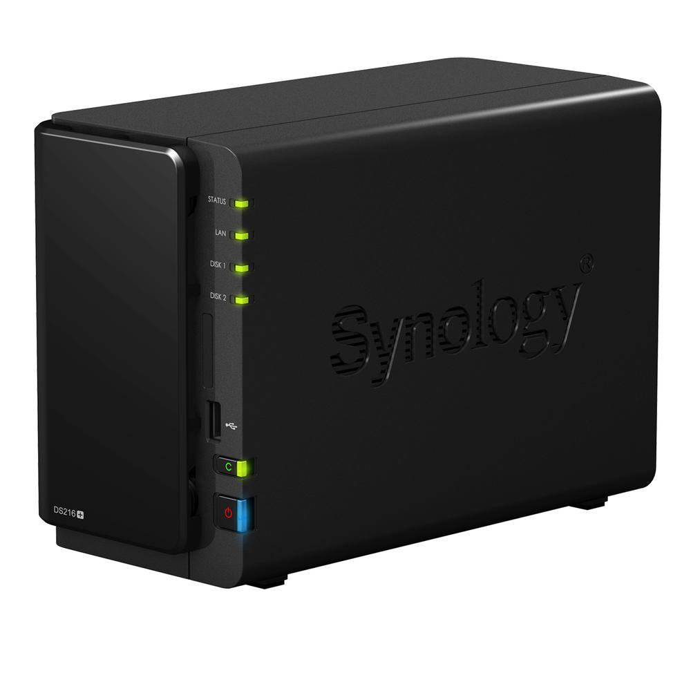 The LED lights can be dimmed; a nice touch. Source: Synology.com