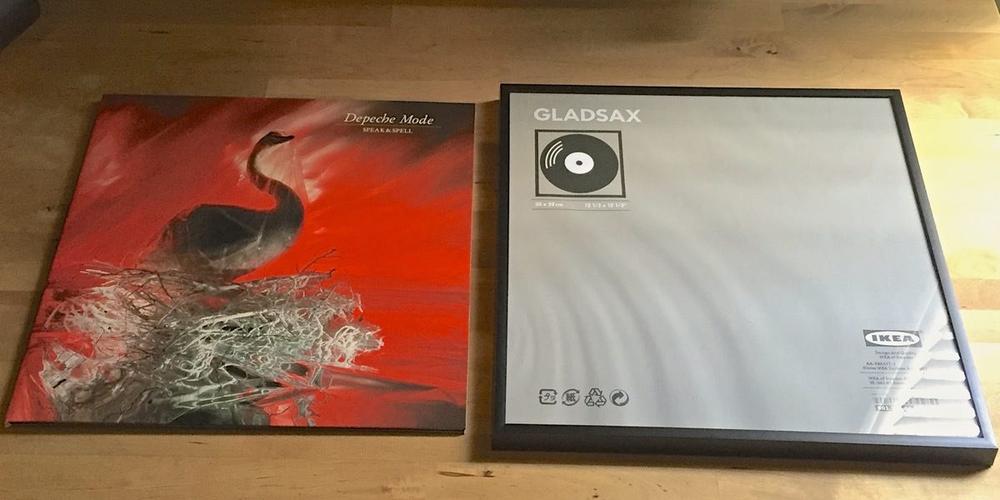 framing your records with IKEA