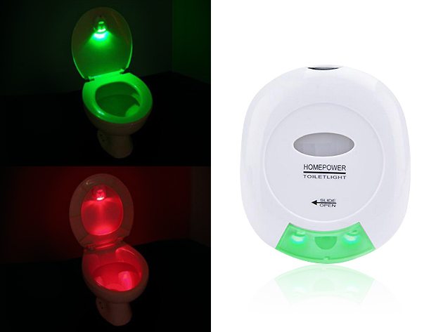 Motion-Activated LED Toilet Light