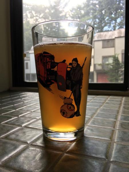 "A Bretter Day" Ale looks great in a 'Force Awakens' pint glass