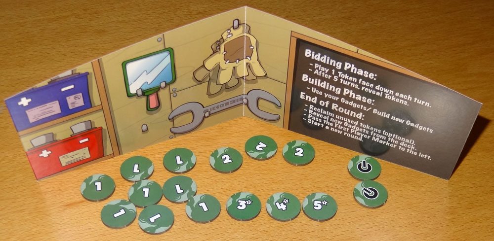Gadgeteers screen and tokens
