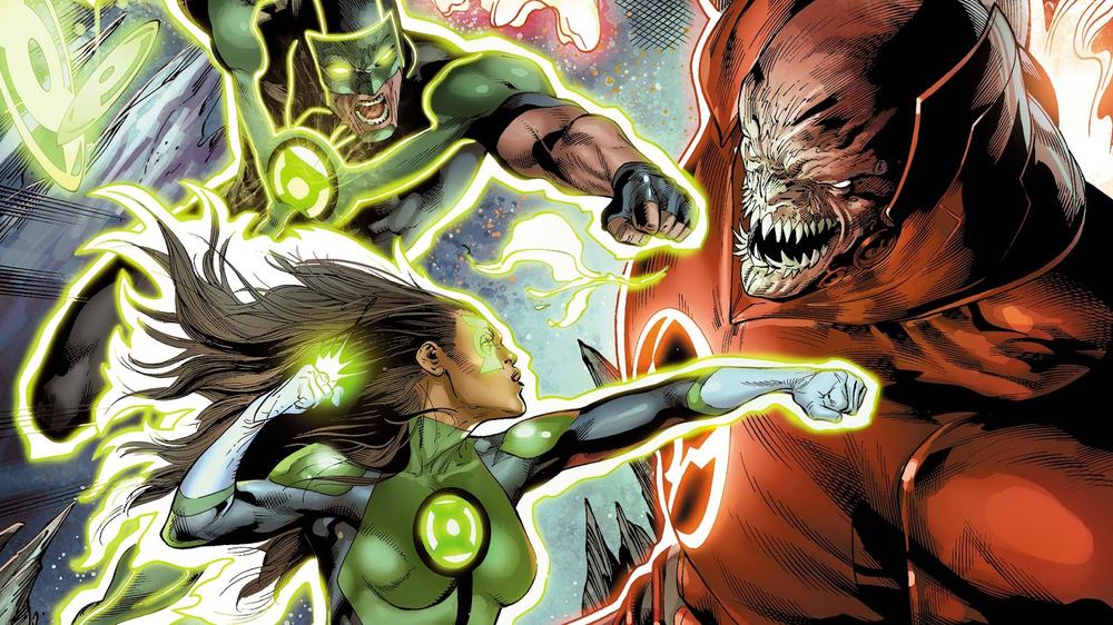 The new Lanterns aren't exactly working together. Yet. Image via DC Comics