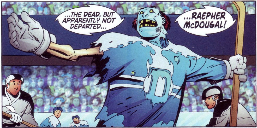 Why can't a zombie play hockey?