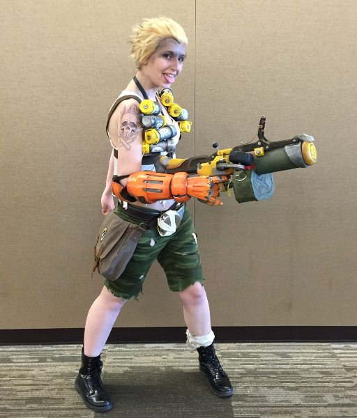 Junkrat costume player from 'Overwatch' at PAX 2016.