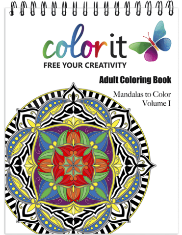 ColorIt Mandalas To Color, Volume I Coloring Book for Adults