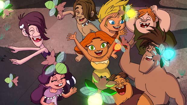 Dawn of the Croods, party time. Image via Dreamworks Animation 