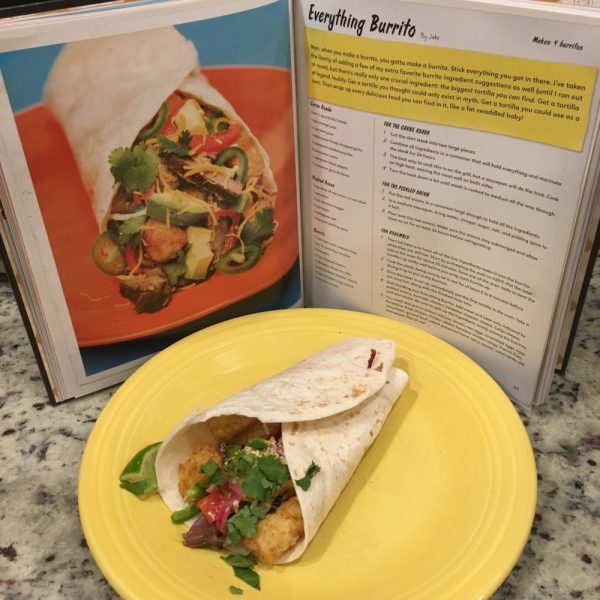 The Everything Burrito recipe...and our version of it. The big takeaway about this recipe is that you use what you have on hand. I had most of what was in this recipe, but not everything...so I found some other things that worked just as well. Image credit: Patricia Vollmer.