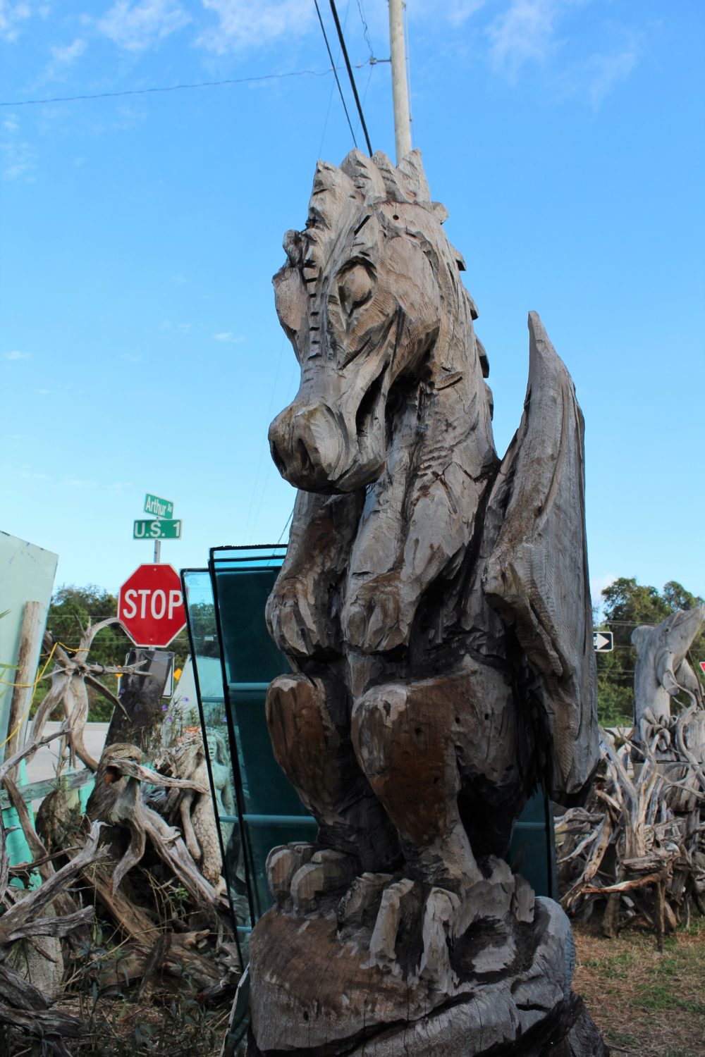 This dragon is over ten feet tall!