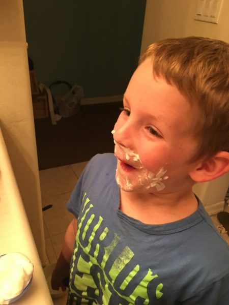 First time shaving