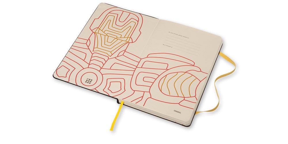 The close-up of the line art on the interior is a nice touch (Image Credit: Moleskine)
