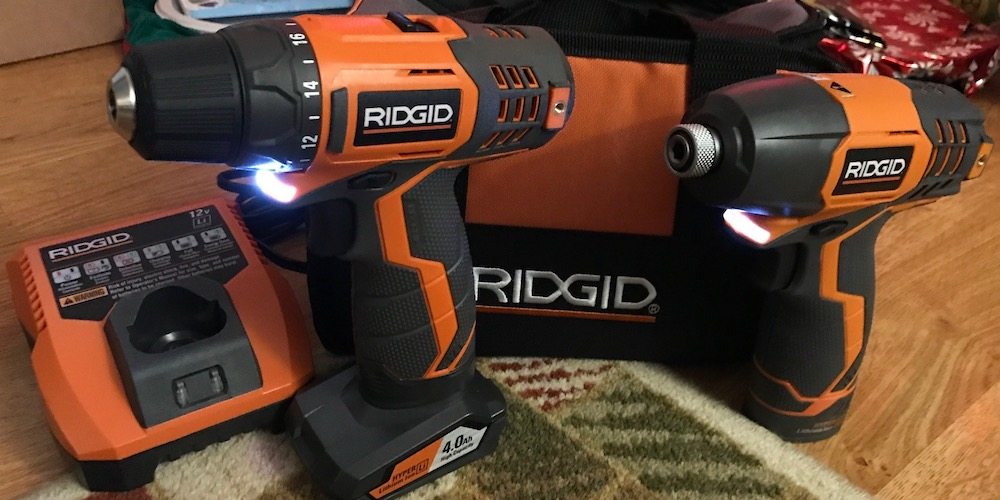 Last Minute Santa Saver Ridgid 12 Volt 2 Speed Drill Impact Driver Combo GeekDad