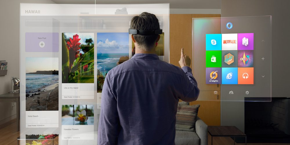 Augmented reality through Microsoft Hololens