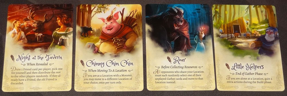 The Grimm Forest fable cards