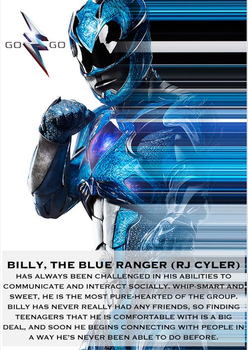 Blue Ranger from Saban’s Power Rangers movie