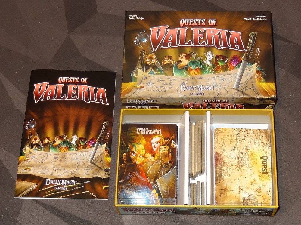 Quests of Valeria box