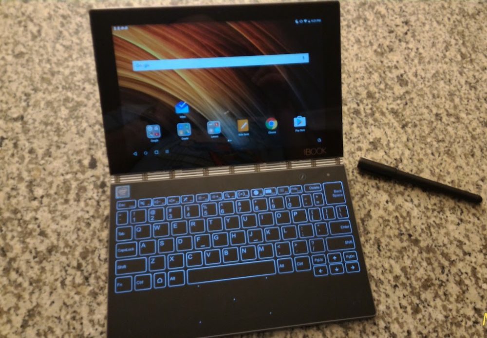 Review Lenovo Yogabook Android Edition Entices And Excites Geekdad