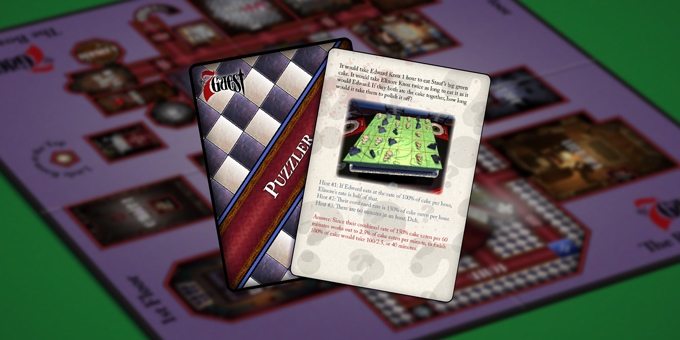 A Sample Puzzle Card Based on The Cake Puzzle in the Original Game, Image: Trilobyte Games