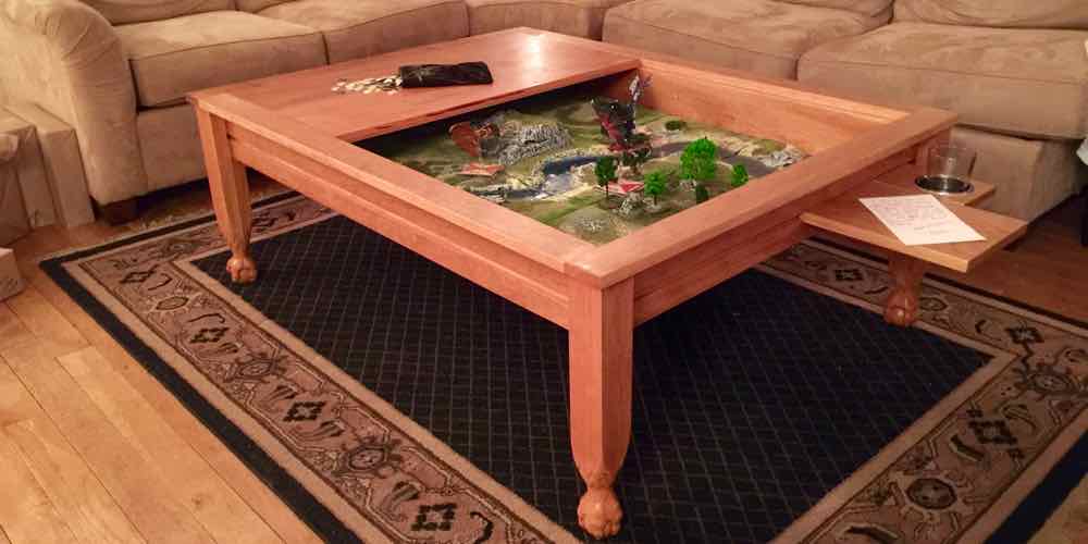 Completed gaming table