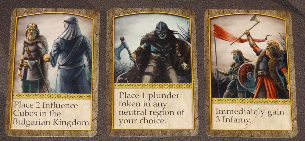 Saga of the Northmen influence cards